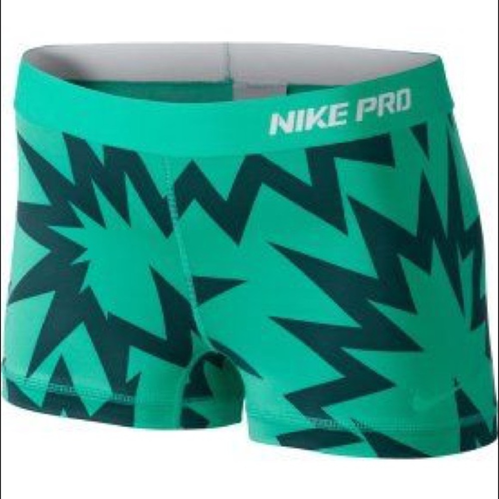 Rare Green/Teal and Pink Kapow Nike Pro Shorts